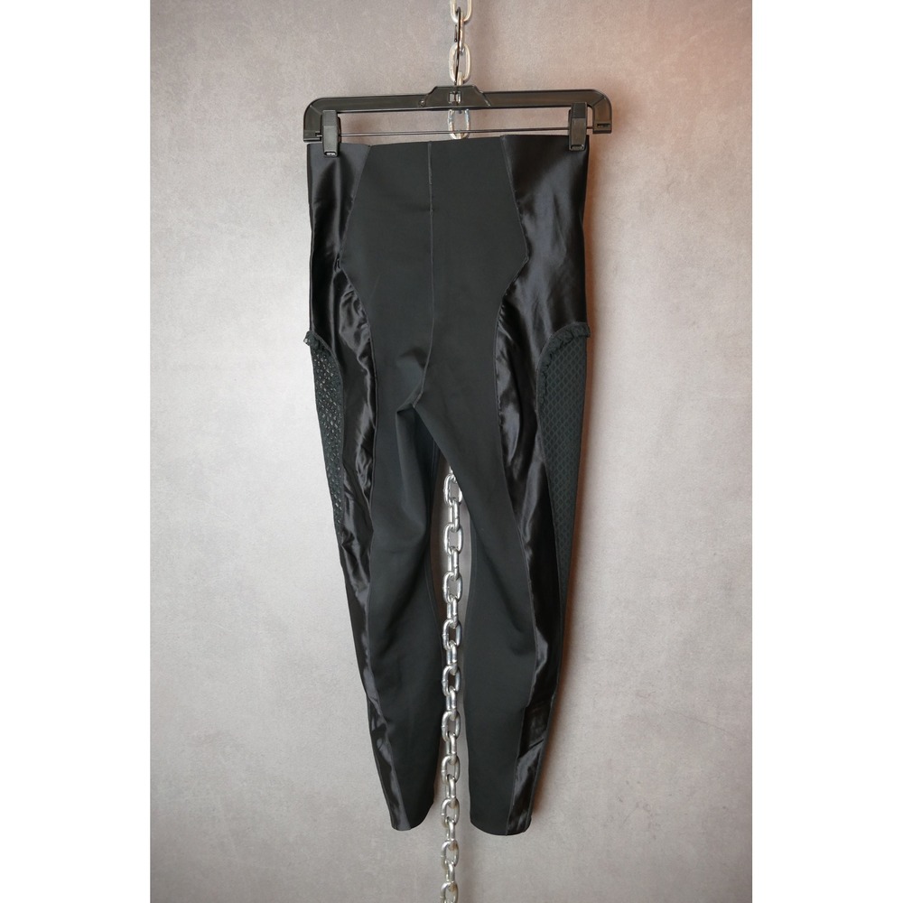 $150 Nike Women's Size M Black High-Waisted 7/8 Training‎ Mesh Tights CU6160-010 - Picture 3 of 9